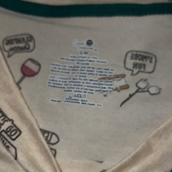 Super Cute & Soft Pajama Shirt, S/M, NWT - Picture 2 of 4